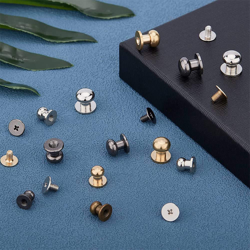 Amazon.com: PH PandaHall 64 Sets 4 Colors Button Studs, 7 8 9 10mm